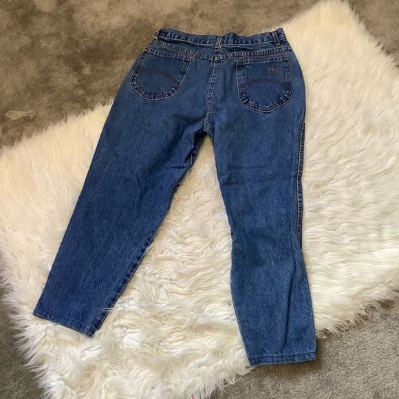 Chic Made in the USA Mom Jeans Short Size 16 Petite Cute Vintage Summer Blue - Picture 9 of 12